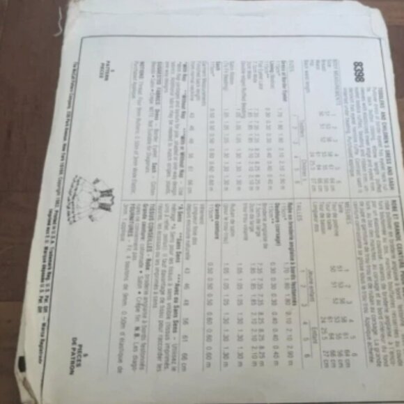 McCall’s Girls Dress And Sash Pattern 8398 Size 1-2-3 Uncut Little Darlings - Picture 2 of 2